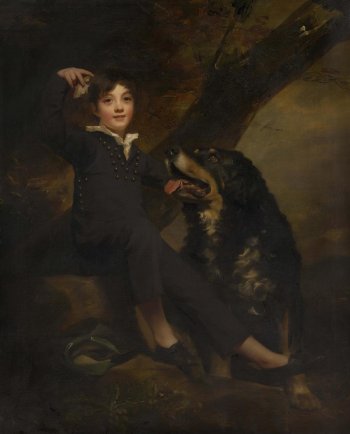 Raeburn portrait of son of Sir Willaim Forbes, 7th Baronet of Pitsligo in Aberdeenshire